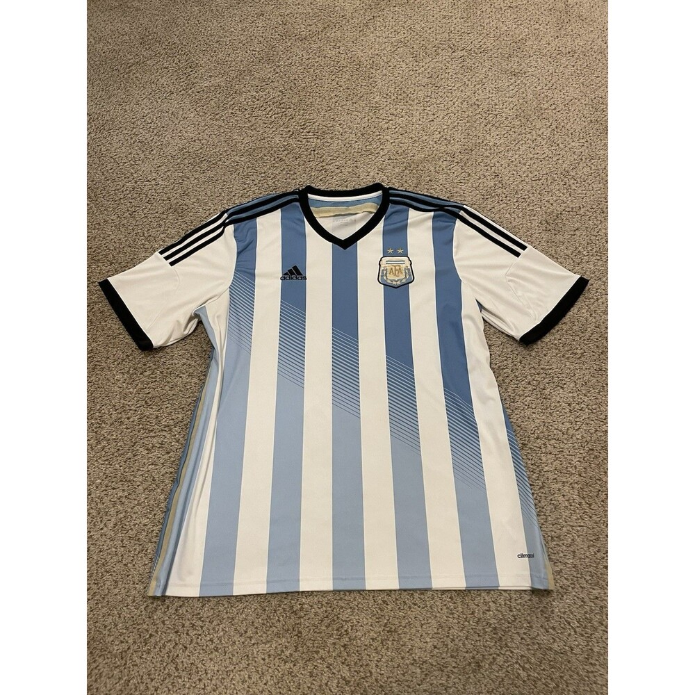 Adidas Argentina Nation Team Soccer Jersey Mens Size 2XL 2 Stars